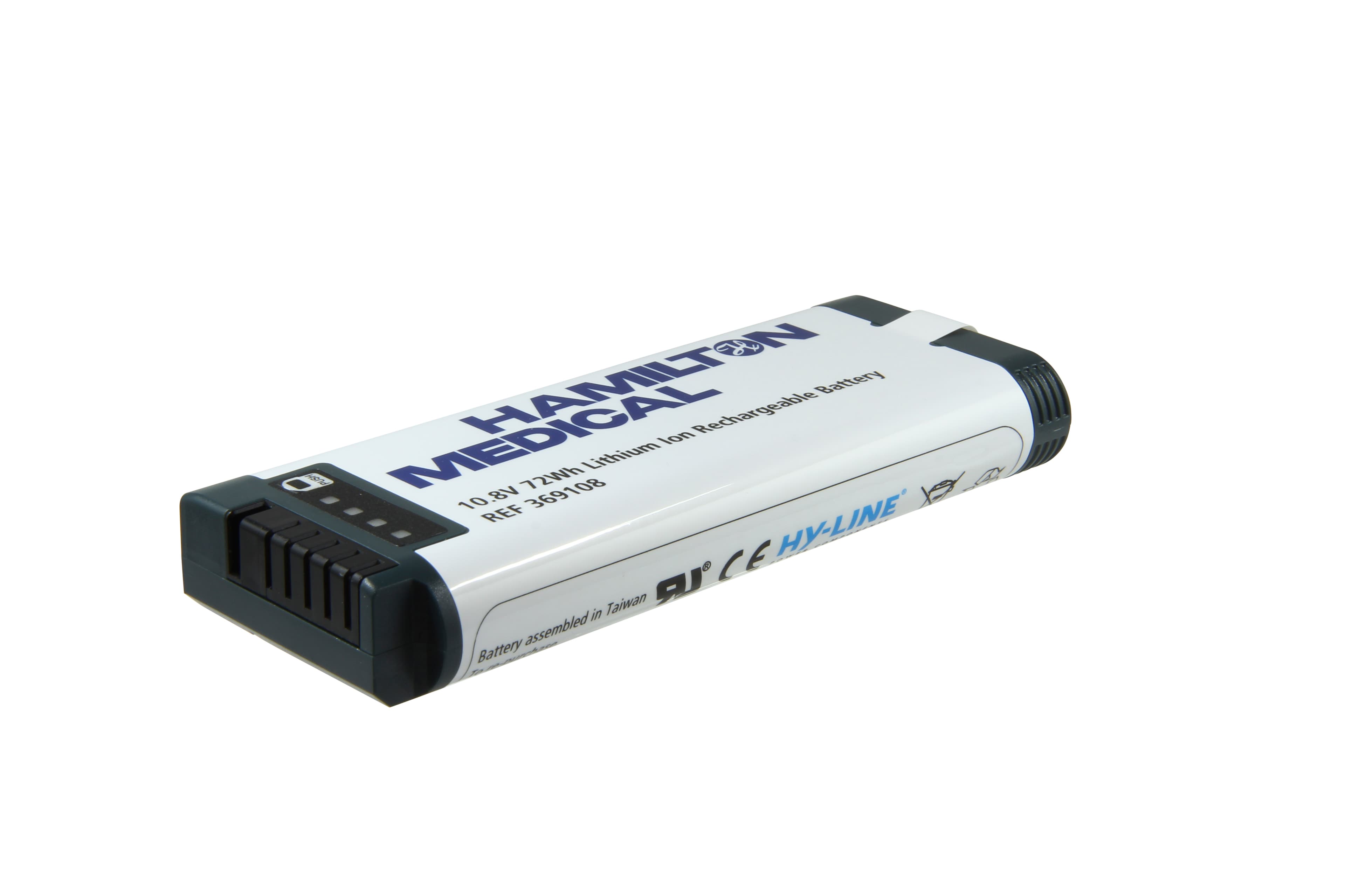 Batterie Li-Ion originale pour le type de dispositif de transmission Hamilton Medical C1 T1 369108 - 10,8 volts 6,66 Ah