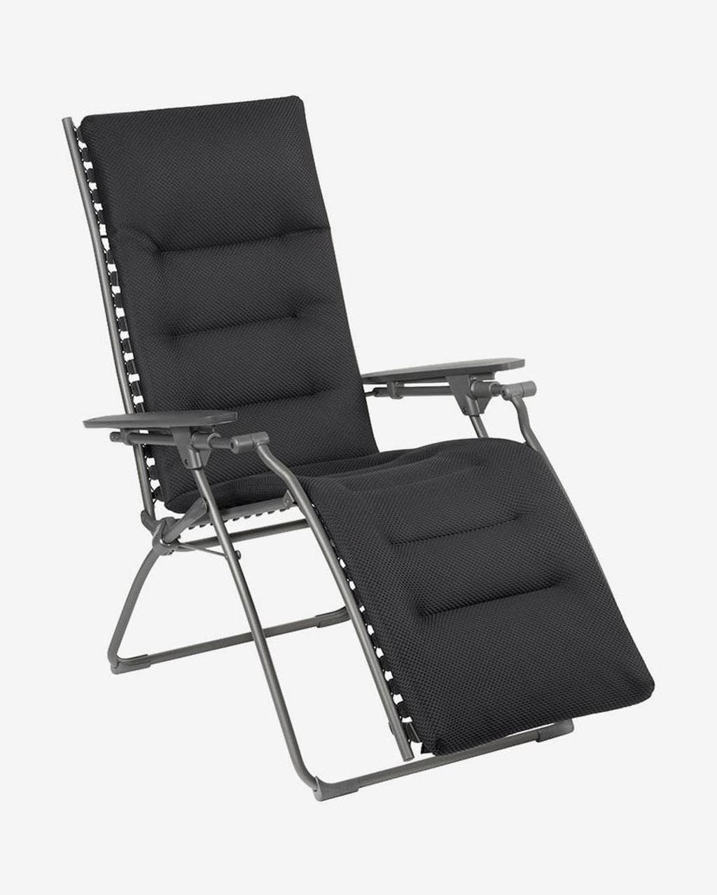 Fauteuil pliant Lafuma Mobilier Evolution Be Comfort gris foncé