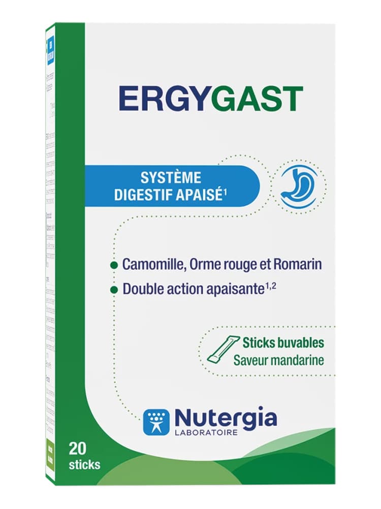 Nutergia Ergygast 20 Sticks - Système Digestif Apaisé
